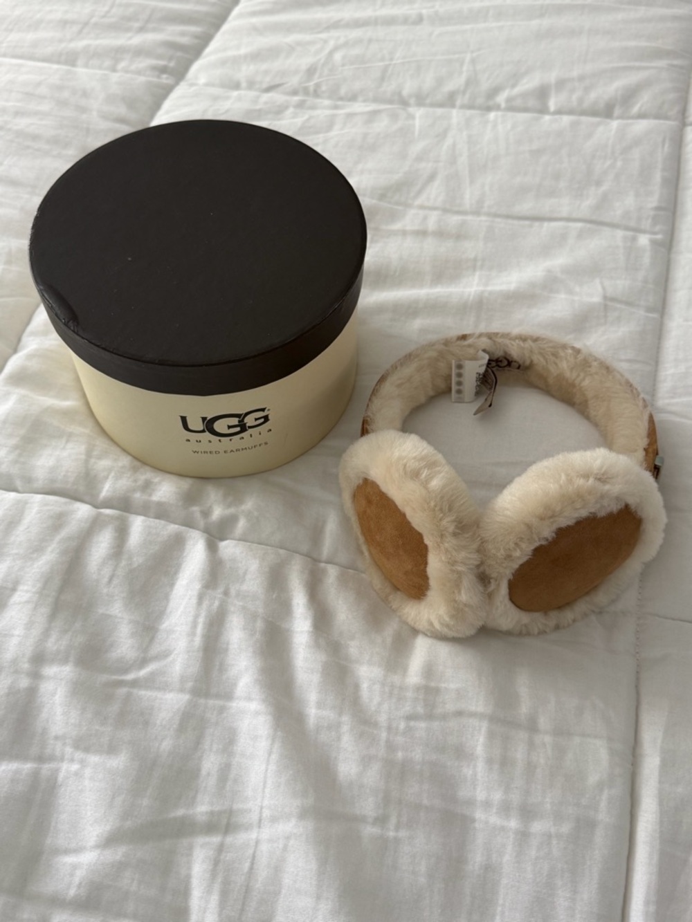 UGG Chesnut Sheepskin Wired Earmuffs